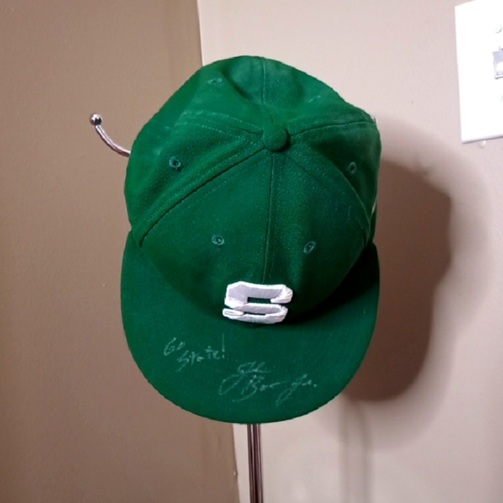 Autographed Michigan State Nike MSU Spartans Baseball Cap Signed Jake Boss Jr.